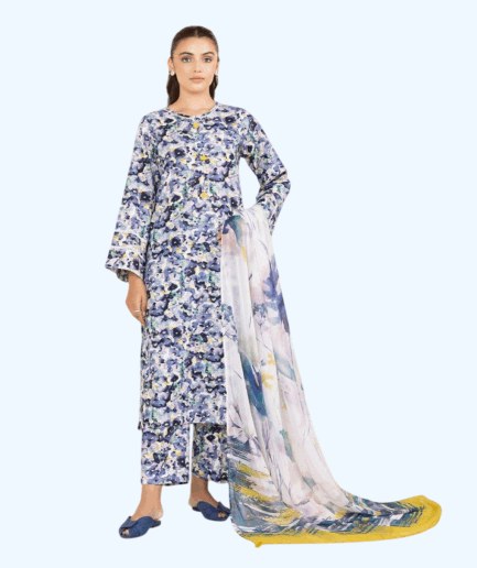 PRINTED KHADAR 2 PIECE SUIT