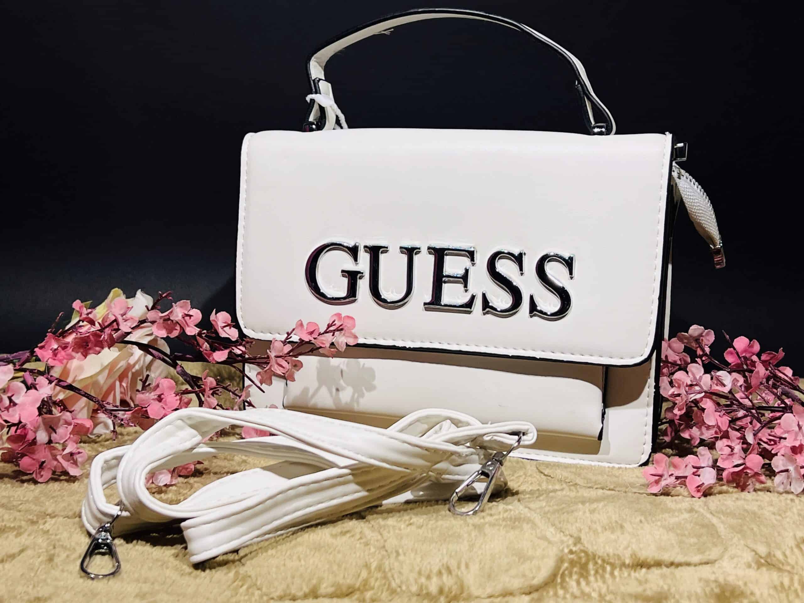 GUESS-WHITE-HANDBAG White Handbag
