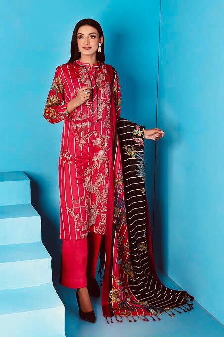 Nishat-printed-khaddar-3 piece-suit (1) PRINTED KHADDAR SUIT