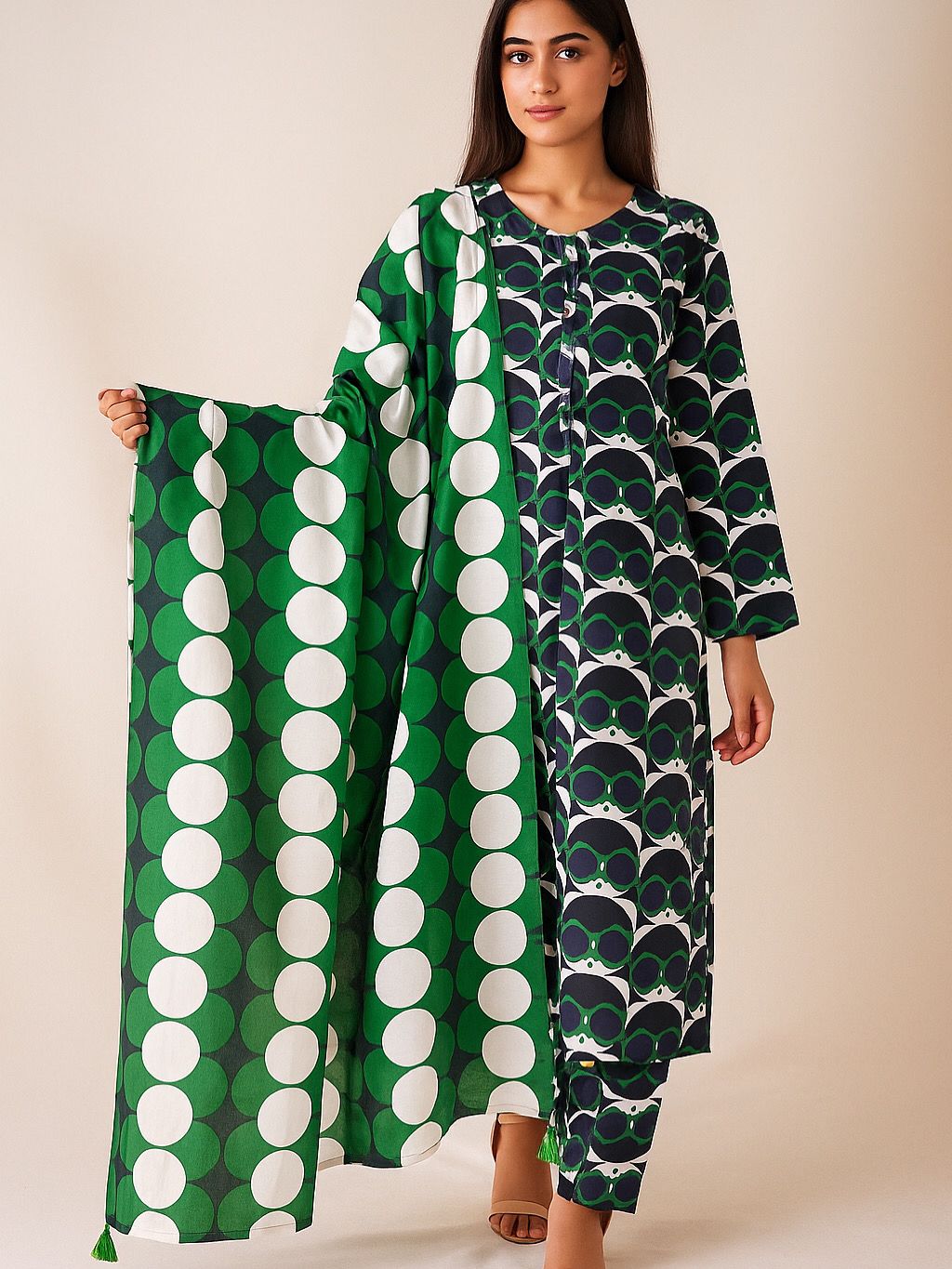 SAPPHIRE-PRINTED-LINEN-2 PIECE-SUIT 2 Piece Printed Linen Suit