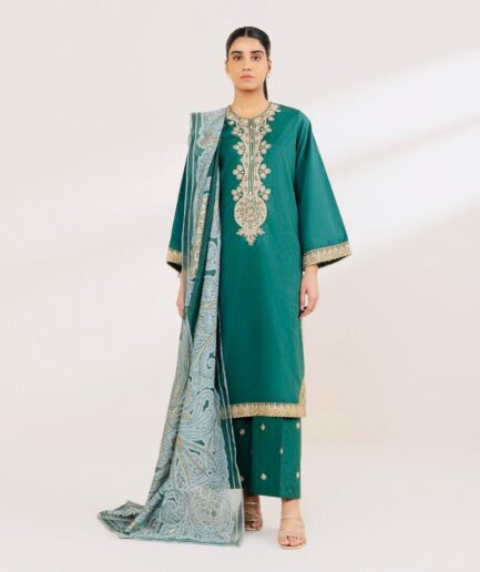 EMBROIDERED CROSSHATCH SUIT