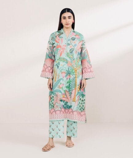 Printed lawn 2 piece suit