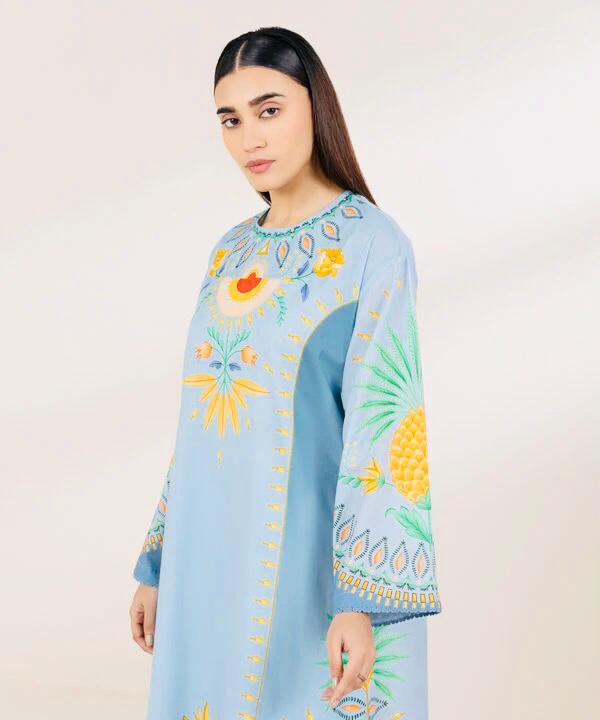 sapphire-printed-lawn-shirt (2) PRINTED LAWN SHIRT