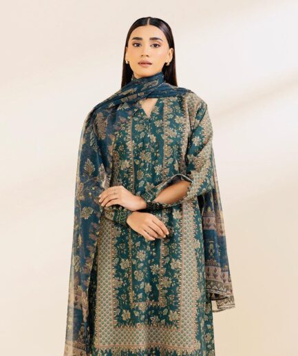 2 PIECE PRINTED KHADDAR SUIT