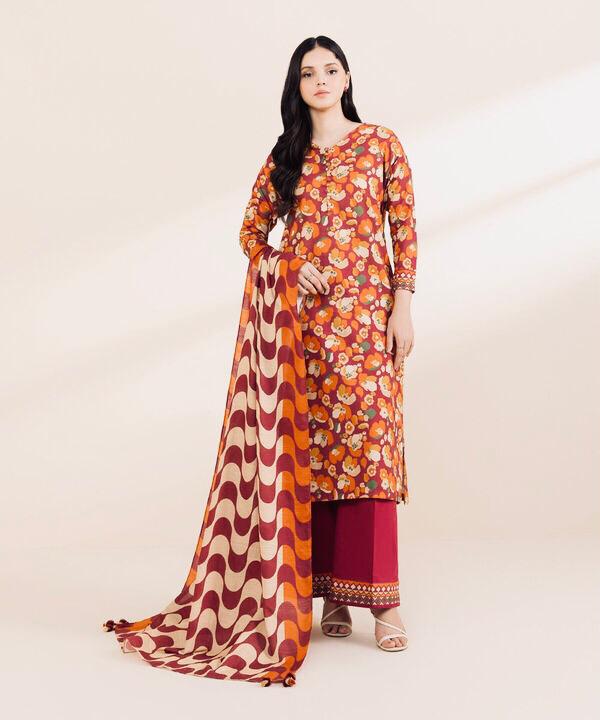 SAPPPHIRE-PRINTED-KHADDAR-2-PIECE-SUIT 2 PIECE PRINTED KHADDAR SUIT