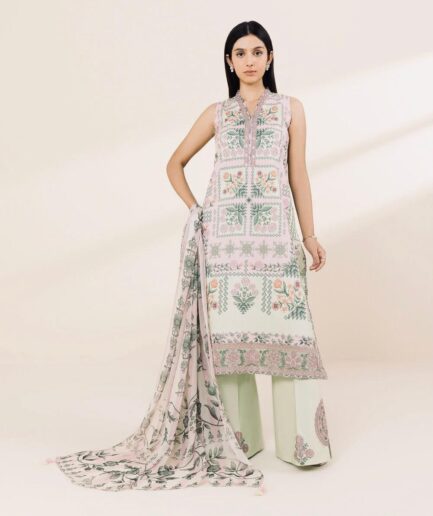 SAPPHIRE 3 PIECE EMBROIDERED LAWN SUIT